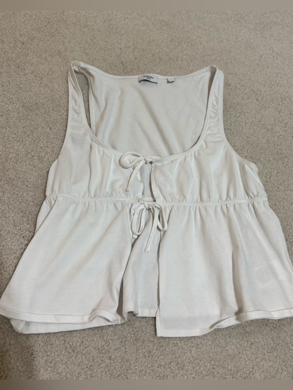 Aritzia Sunday Best Tie Front Tank